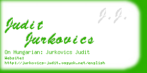 judit jurkovics business card